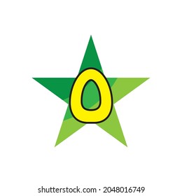 Plane with O initial letter Travel logo vector template