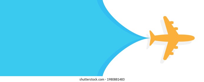 Plane opened blank space illustration