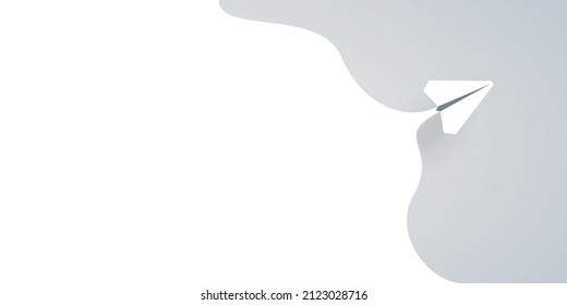 Plane opened blank space illustration