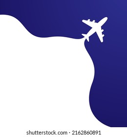 Ilustración de espacio en blanco abierta por plano