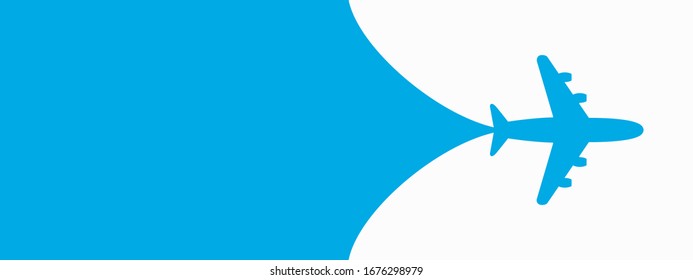 Plane opening background design. Vector illustration