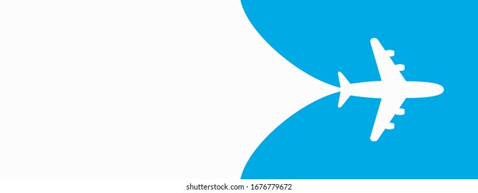 Plane opening background design. Vector illustration