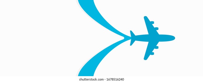 Plane opening background design. Vector illustration