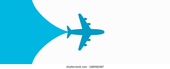 Plane opening background design. Vector illustration