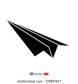 plane paper icon template