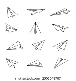 Ilustración de diseño de Vector de contorno de papel plano