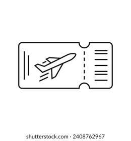  Plane paper ticket icon. Ticket travel journey transportation access priority pass. Aircraft trip entry coupon airline airport.