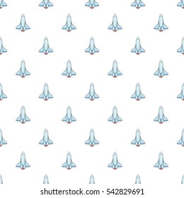 Plane pattern. Cartoon illustration of plane vector pattern for web