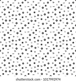 Plane pattern. Seamless airplane background with different types of planes. Vector illustration.