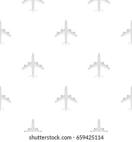 Plane pattern seamless flat style for web vector illustration