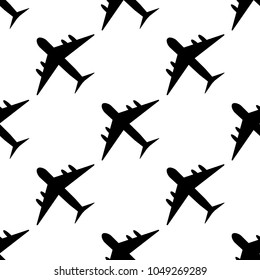Plane pattern. Simple illustration of plane vector pattern for web EPS