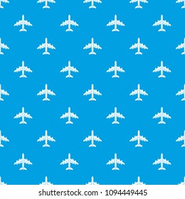Plane pattern vector seamless blue repeat for any use