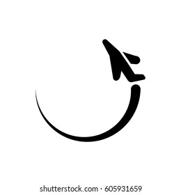 plane planet icon