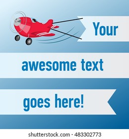 Plane pulling banner