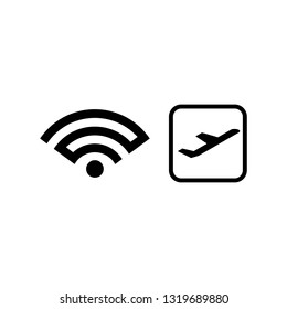 plane and radar concept logo design