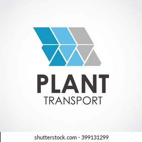 Plane of ribbon wing abstract vector and logo design or template transport line business icon of company identity symbol concept