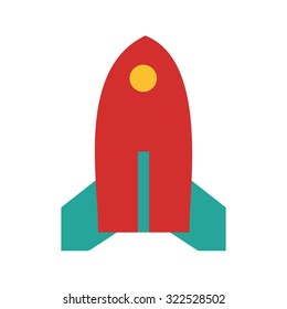 Plane, rocket, airplane, cartoon icon vector image.Can also be used for toy and games. Suitable for mobile apps, web apps and print media.