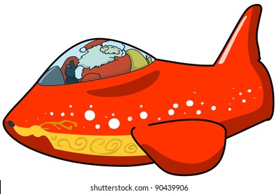 The plane of Santa Claus