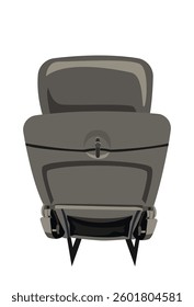 Plane seat from back view