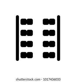 plane seats plane vector icon