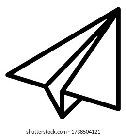 Avión | Envío | Plano de papel | Correo | Icono de vector