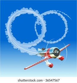 Plane sending wedding message. More vector airplanes see in my portfolio