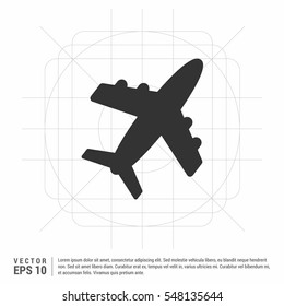 plane sign icon

