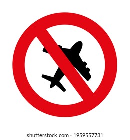 plane sign on white background