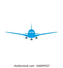 plane silhouette, vector illustration