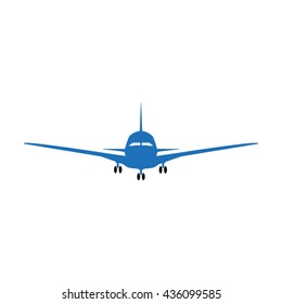 plane silhouette, vector illustration