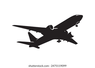 Plane Silhouette Vector Illustration Artwork