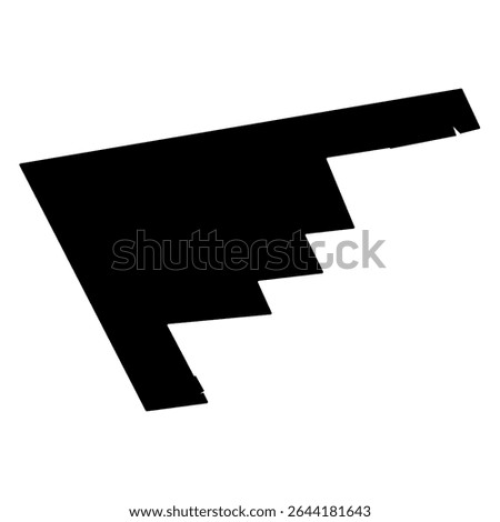 Plane Silloutte B2 image from the bottom side