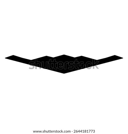 Plane Silloutte B2 image from the front above