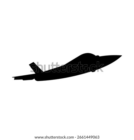 Plane Silloutte KAAN image from the side Turkish Air Force