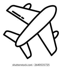 Plane Simple Vector Icon Collection