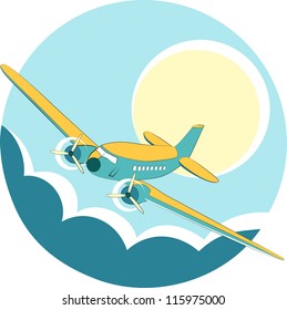 Plane in the sky