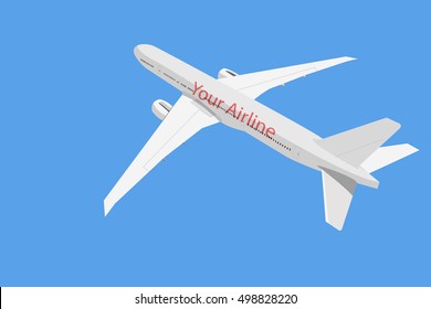 a plane in the sky