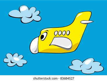 Plane in the sky