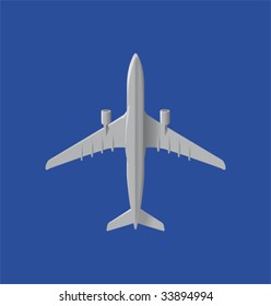 Plane in the sky, Illustration