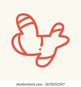 Diseño de Ilustración vectorial útil de moda de diseño de ilustraciones de símbolos de avión elegante fondo colorido. eps
