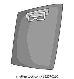 Plane tablet icon in monochrome style isolated on white background vector illustration