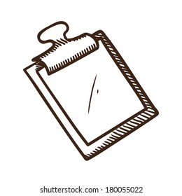 Plane tablet symbol. Isolated sketch icon pictogram. Eps 10 vector illustration.