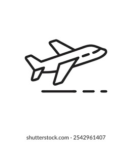plane Takeoff icon on white background