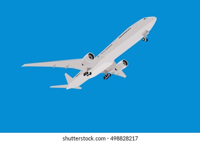 a plane is taking off