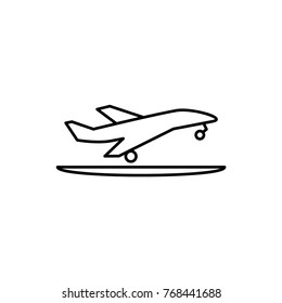 plane taking off icon illustration isolated vector sign symbol