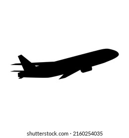 Plane taking off Silhouette illustration