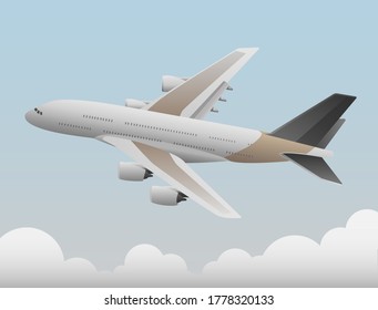 The plane that flies above the clouds