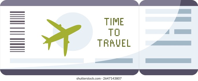 Plane ticket. Airline ticket. Boarding pass tickets template. Air ticket icon. Hand drawn vector simple illustration.
