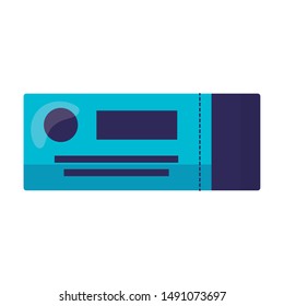 Plane ticket design, Travel trip vacation tourism journey tourist destination and holiday theme Vector illustration
