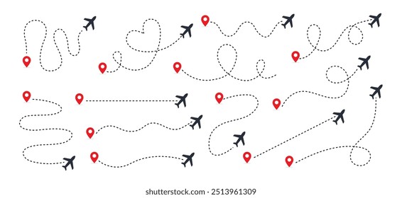 Bilhete de avião, rota aérea